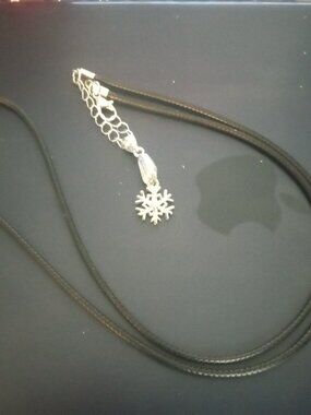 Handmade Silver Plated Snowflake Necklace